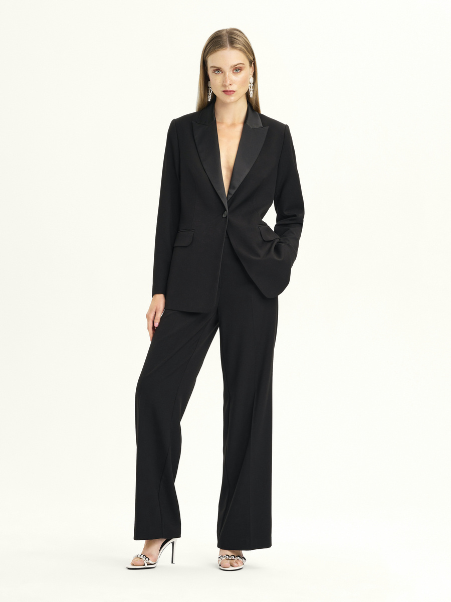 Marynarka z satynowymi klapami