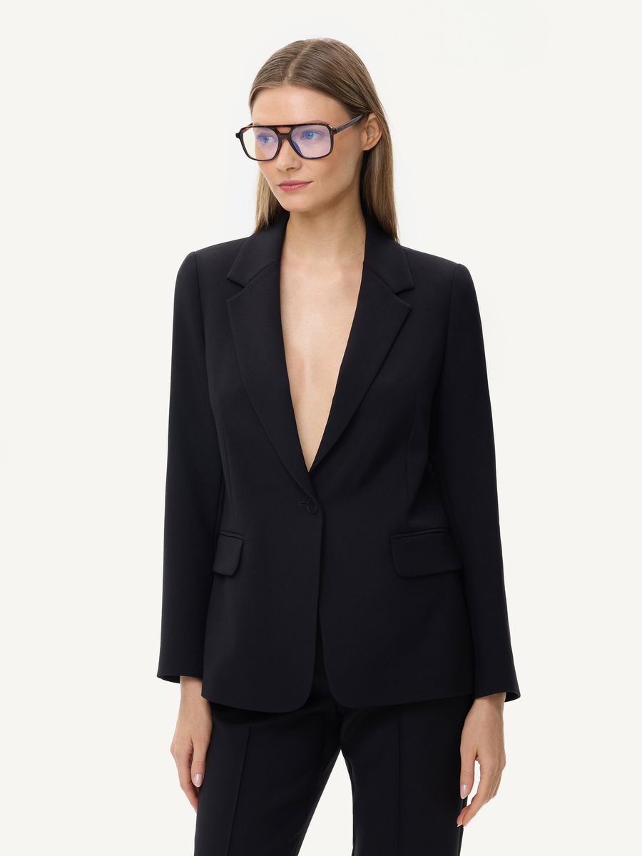 Klasyczna marynarka na jeden guzik - czarna