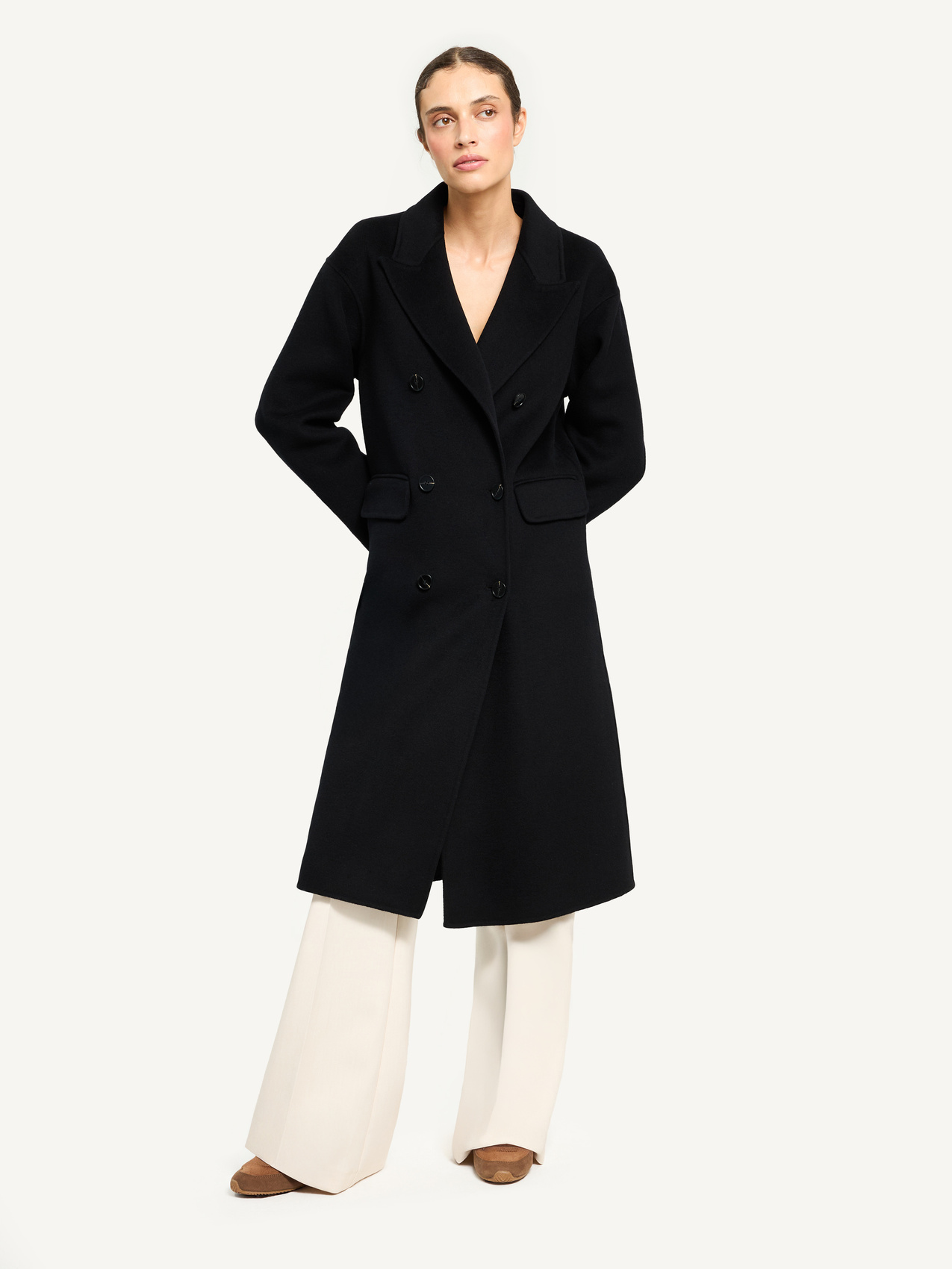 しゅう様 Płaszcz damski skórzany dwustronny DIEGO M Brązowy Regular 25IM