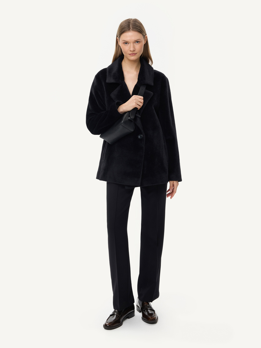 KMX Studio short Suri Alpaca jacket – black