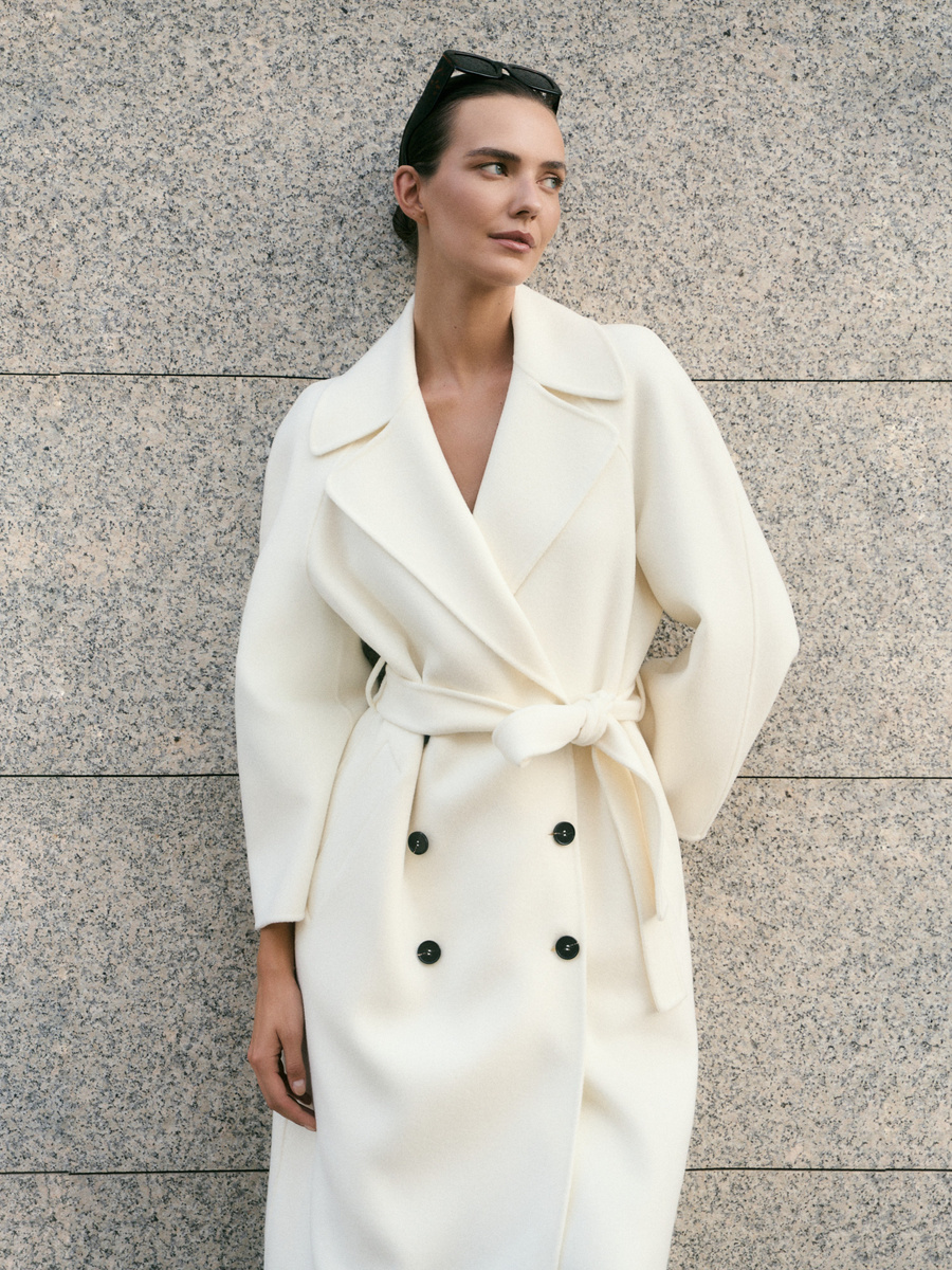 KMX Studio Double-Face Coat in Wool and Cashmere