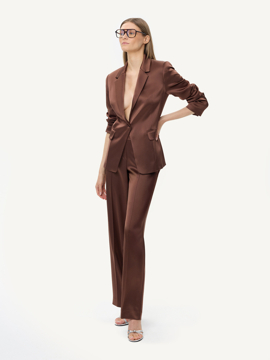 KMX Studio Classic one-button suit - chocolate