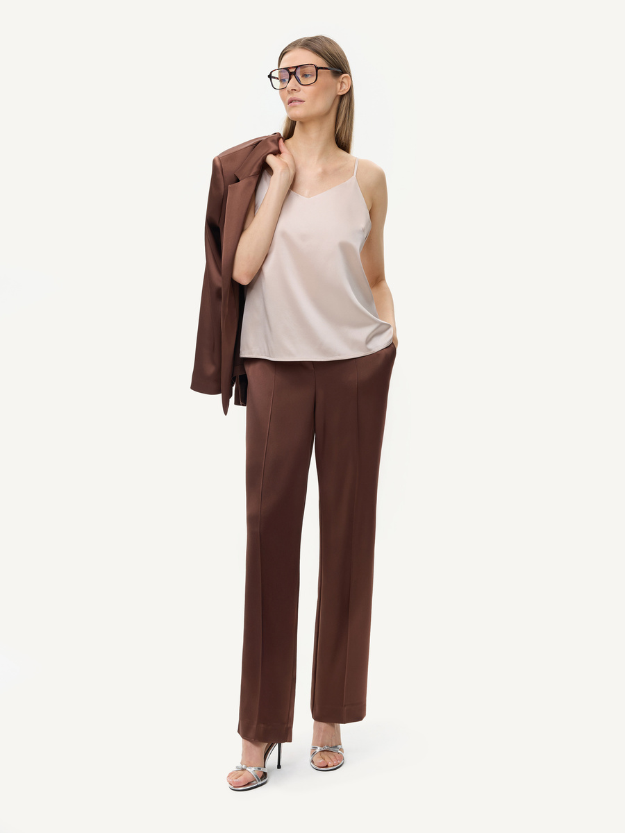 KMX Studio Silk camisole top – beige