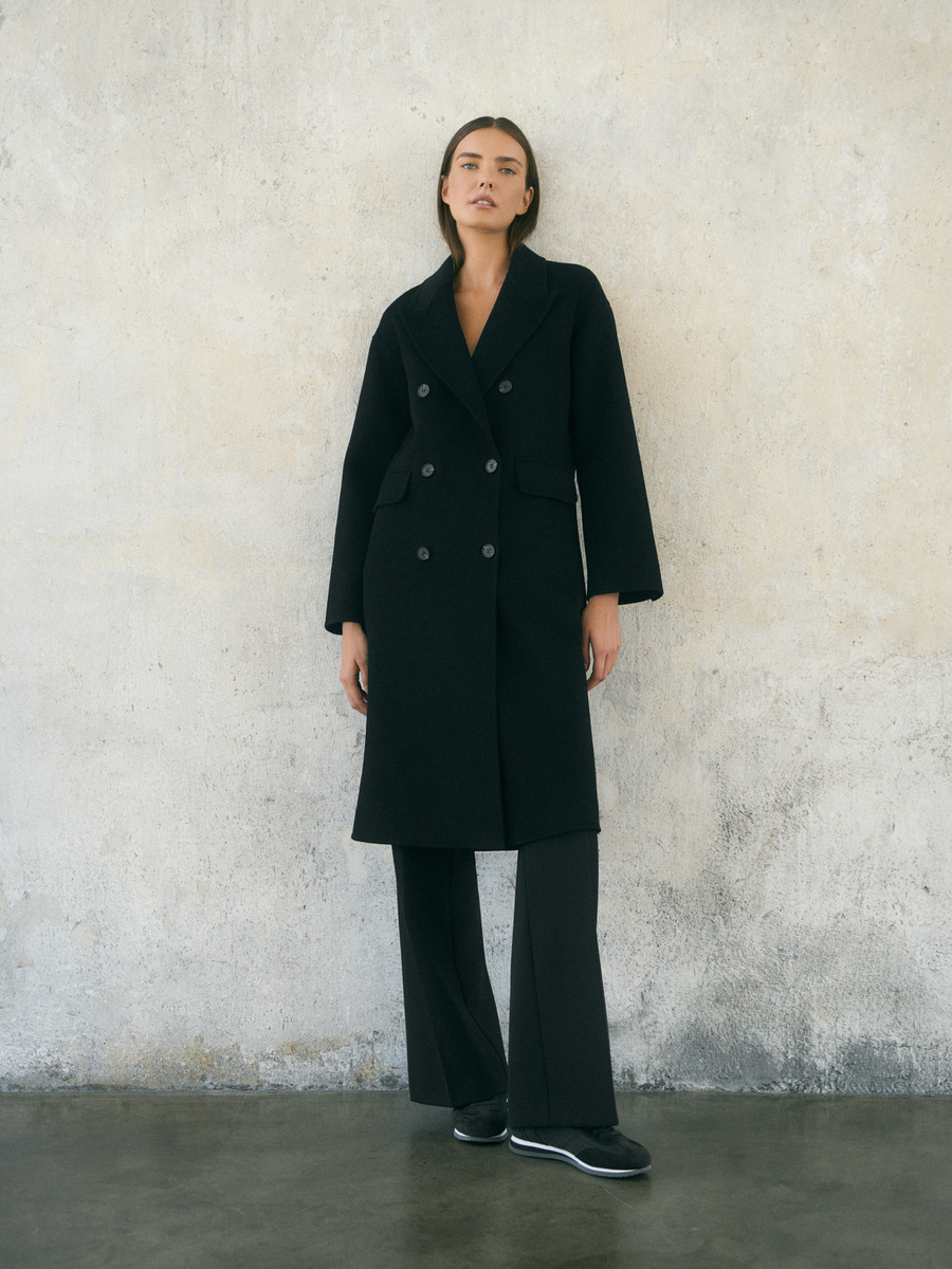 KMX Studio double-breasted double-face wool coat