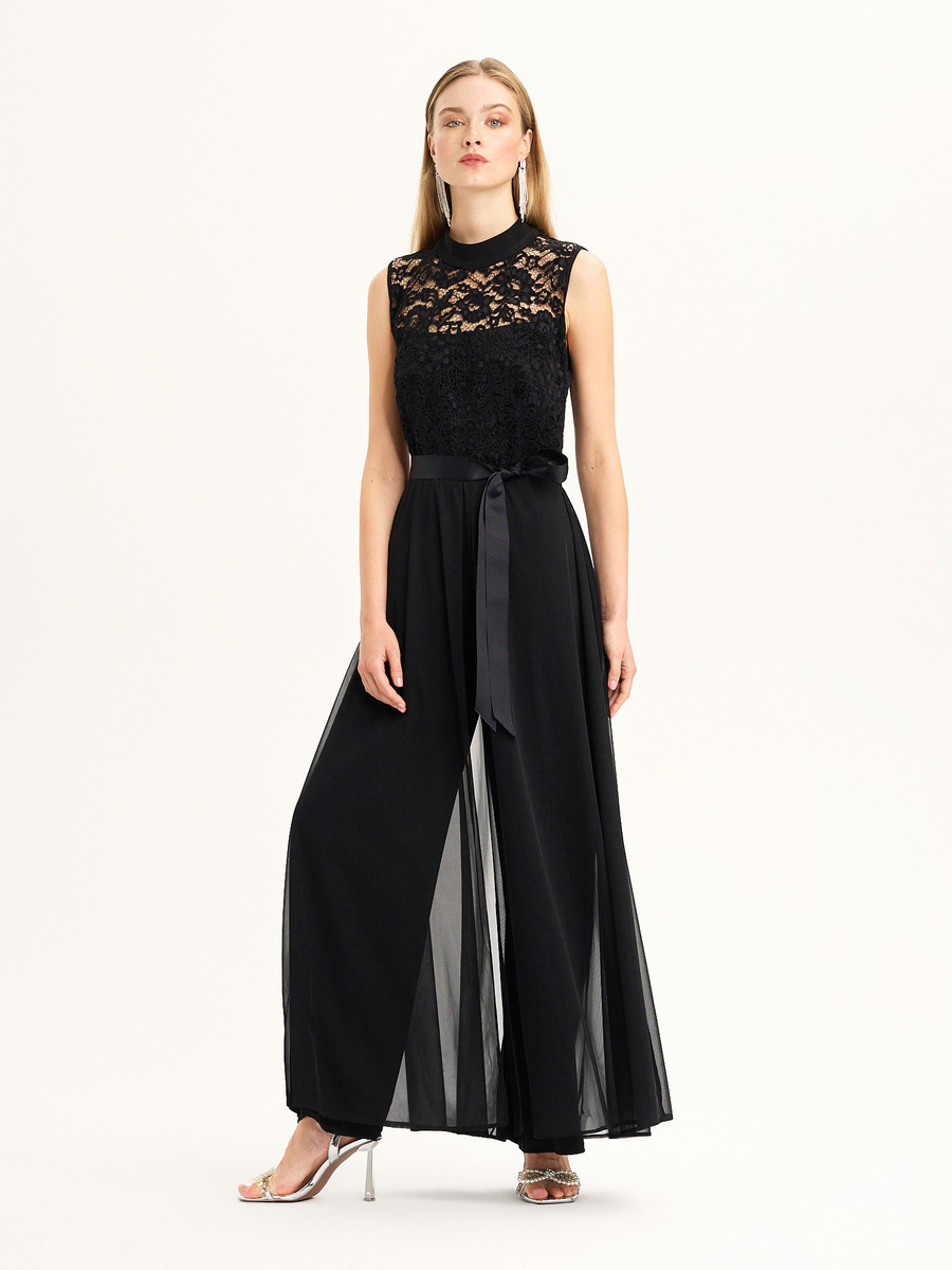 Jumpsuit with lace detail