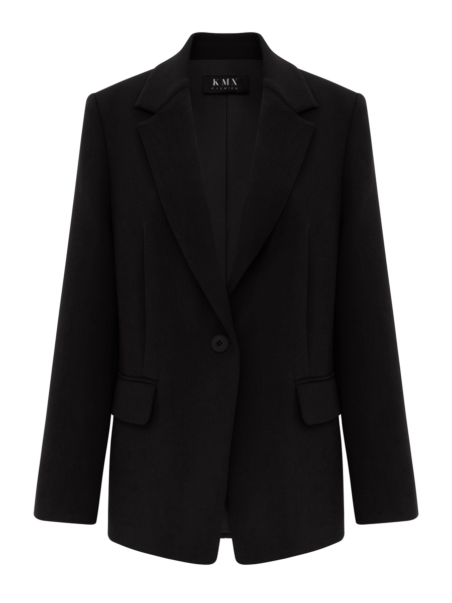 Klasyczna marynarka na jeden guzik - czarna