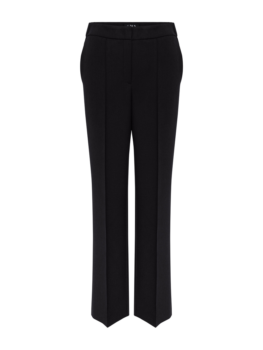 Spodnie garniturowe na kant - czarne